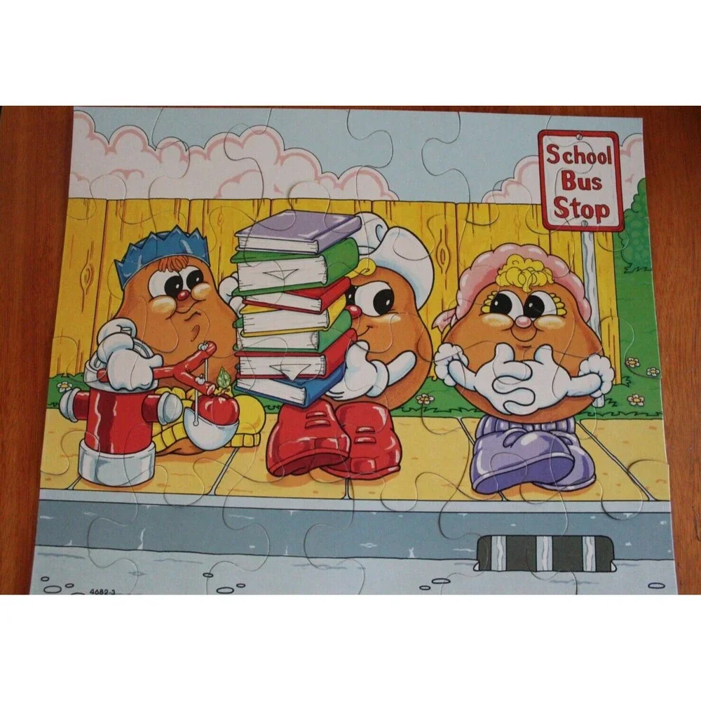 Vintage Milton Bradley 1986 Potato Head Kids 24Pc Puzzle w/Box* Complete